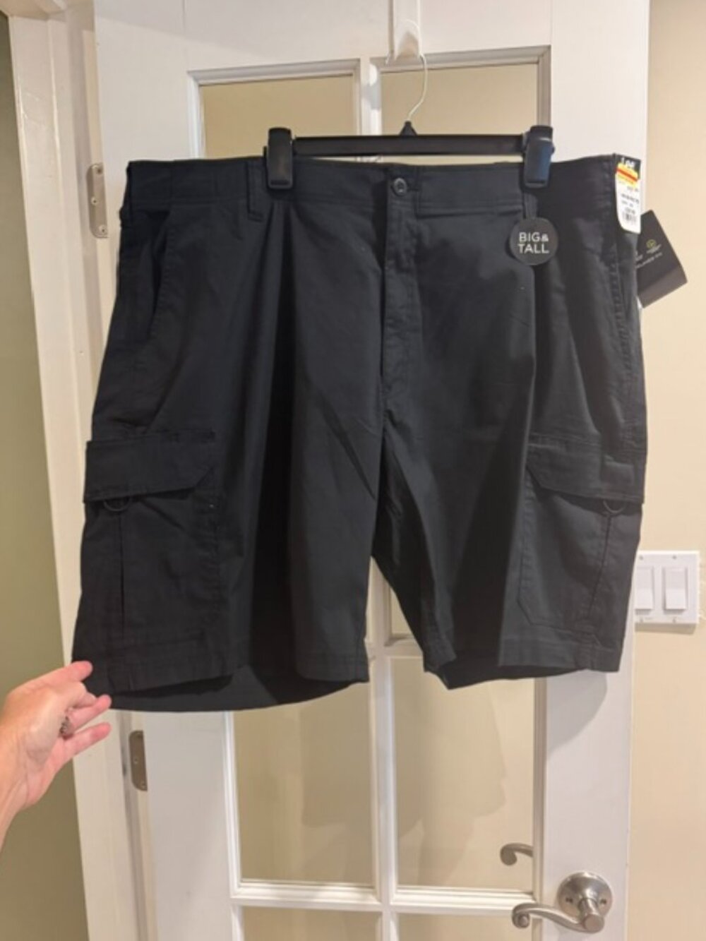 NWT Men's Black Lee Cargo Shorts Size 46